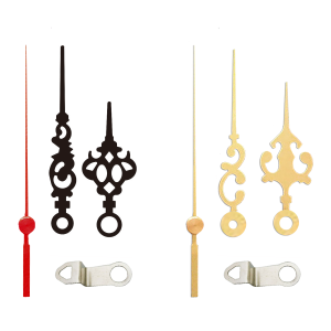 (#010) Clock movement kit. 2.5" hands with HANGER, choose short to long shafts